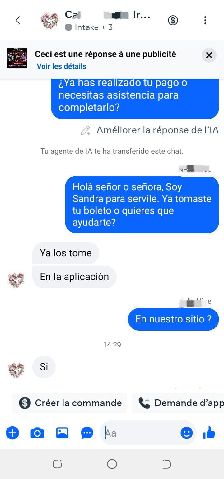 Asistencia para completar el pago