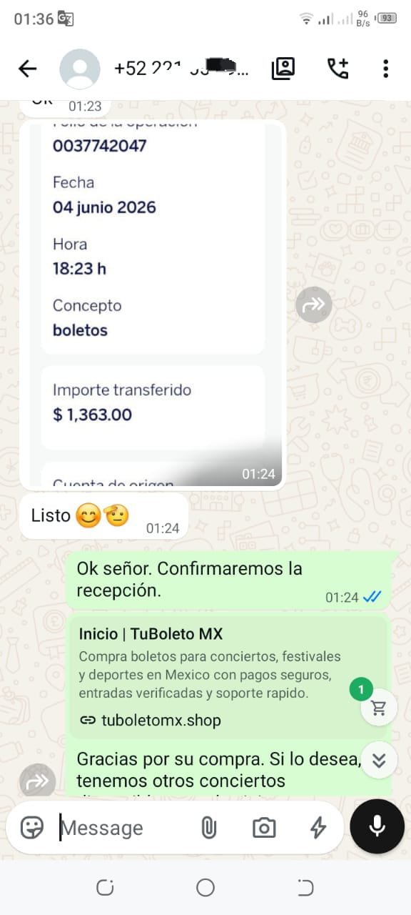 Comprobante recibido
